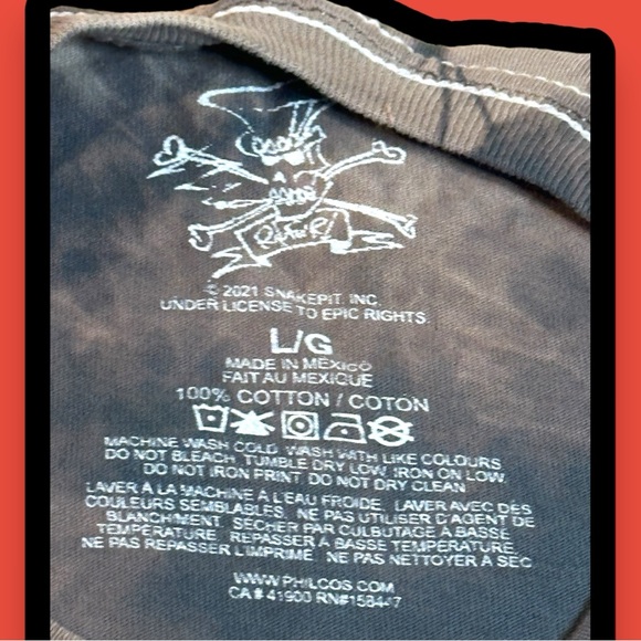 🎉HP🎉Originally NWOT SLASH T-Shirt in Black now Bleach Tie Dyed. Size Large. - Picture 7 of 7